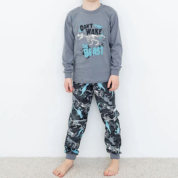 Піжама для хлопчика з штанами з малюнком 19145 Піжама для хлопчика з штанами з малюнком 19145