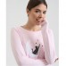 Піжама жіноча штани та джемпер рожева 19245 Піжама жіноча штани та джемпер рожева 19245
