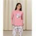 Піжама жіноча штани та джемпер сіро-рожева 19249 Піжама жіноча штани та джемпер сіро-рожева 19249