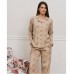 Піжама жіноча штани та сорочна бежева 19262
