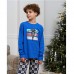 Піжама для хлопчика штани та джемпер синя 19270