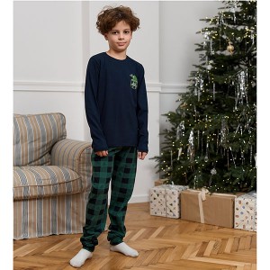 Піжама для хлопчика штани та джемпер синя 19272