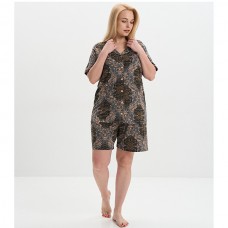 Жіноча піжама шорти та сорочка 19461