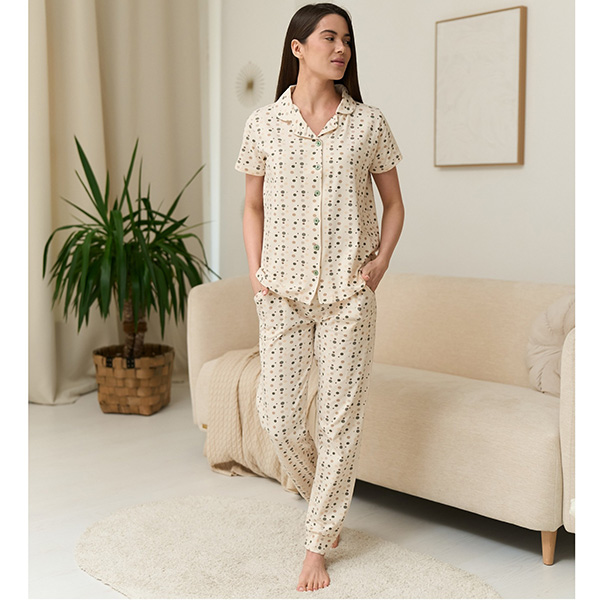 Піжама жіноча штани та джемпер рожева 19500 Піжама жіноча штани та джемпер рожева 19500