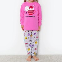 Піжама для дівчинки штани та джемпер з начосом Коти 19737