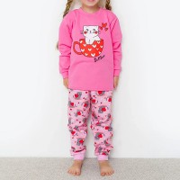 Піжама для дівчинки штани та джемпер з начосом Коти 19738