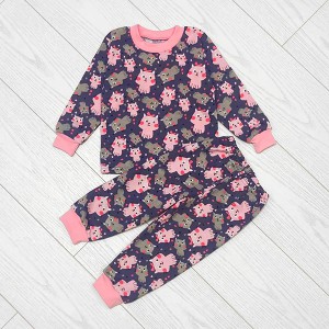 Піжама для дівчинки штани та джемпер з начосом Коти 19742