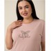 Піжама жіночій шорти та футболка пудра 19356