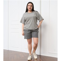 Піжама жіночій шорти та футболка в смужку 19363