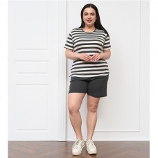 Піжама жіночій шорти та футболка в смужку 19364