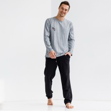 Пижама мужская штаны и джемпер 10211