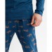 Пижама мужская штаны и джемпер Леопард 10214