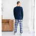 Пижама мужская штаны и джемпер 10226
