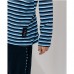 Пижама мужская штаны и джемпер в полоску 10236