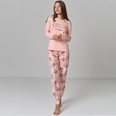 Жіноча піжама штани з квітковим принтом 11630