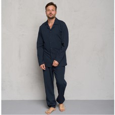 Піжама чоловіча штани та сорочка синя 13814