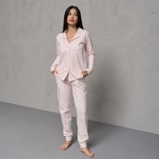 Пижама женская рубашка и штаны рожева 13822