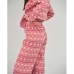 Жіночий Спортивный костюм на флісі рожевий 13958
