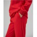 Жіночий Спортивный костюм з начосом червоний 13960