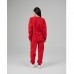 Жіночий Спортивный костюм з начосом червоний 13960