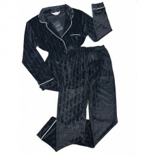 Піжама жіноча сорочка та штани чорна 14126