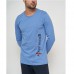 Піжама чоловіча з штанами блакитна 14496