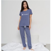 Комплект жіночий штани та футболка синя 14506