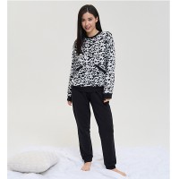 Жіноча піжама штани та кофта Панда байка 14507