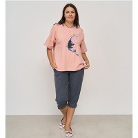 Піжама жіночий капрі та футболка 14518