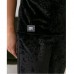 Піжама жіночий штани та футболка Велюр черна 14528
