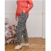 Піжама жіноча з штанами червона принт зебра 19410