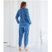 Комплект женский с штанами голубой 9060