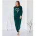 Комплект женский с штанами зеленый 9061