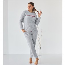 Комплект женский с штанами серый 9065