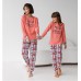 Піжама для дівчинки з штанами Кіт 9075