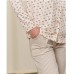 Піжама жіноча штані і сорочка бежева малюнок 19178 Піжама жіноча штані і сорочка бежева малюнок 19178