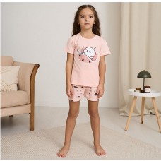 Піжама для дівчинки шорти та футболка 19195