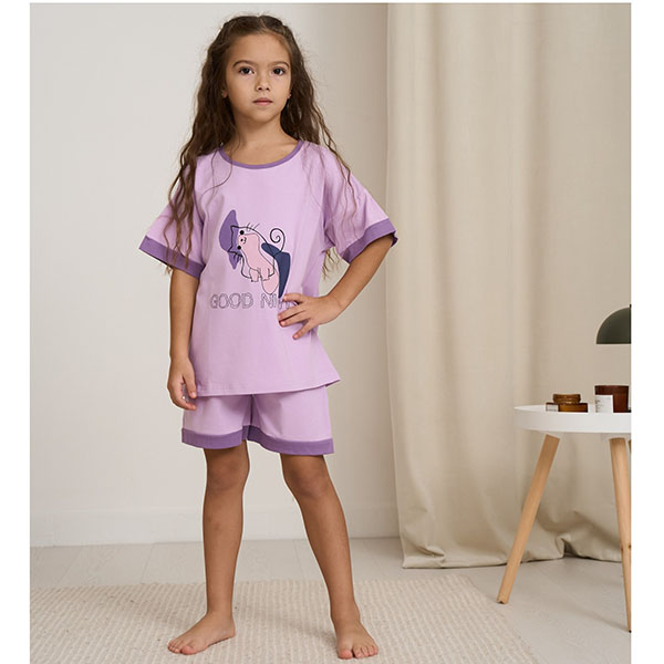 Піжама для дівчинки шорти та футболка 19198 Піжама для дівчинки шорти та футболка 19198