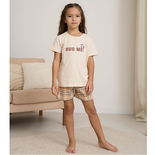 Піжама для дівчинки шорти та футболка 19199 Піжама для дівчинки шорти та футболка 19199