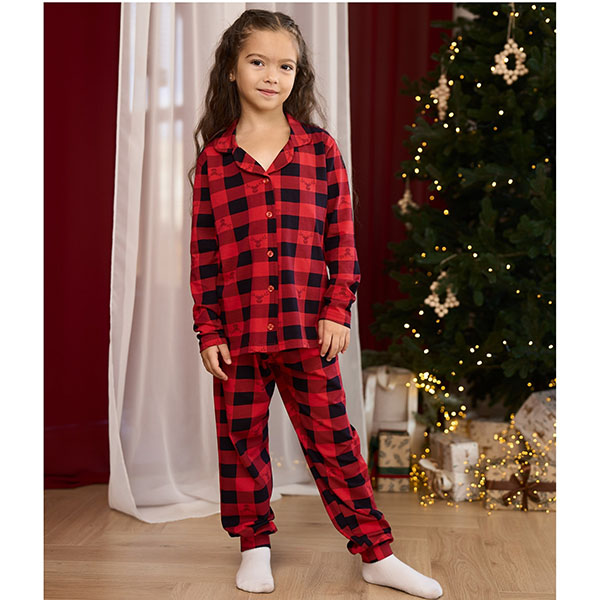 Піжама для дівчинки з штанами 19205 Піжама для дівчинки з штанами 19205