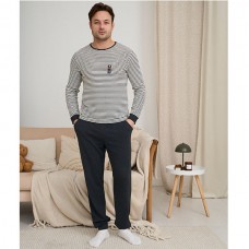 Піжама чоловіча з штанами в смужку 19214