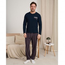 Піжама чоловіча з штанами в клітинку 19215