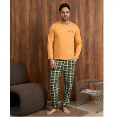 Піжама чоловіча з штанами в клітинку 19220