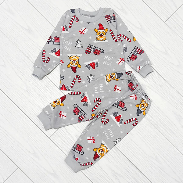 Піжама дитяча з штанами Новорічна 19226 Піжама дитяча з штанами Новорічна 19226