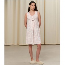 Нічна Сорочка жіноча молочна з малюнком 19157