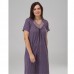 Нічна Сорочка жіноча фіолетова в горох Nicoletta 12630