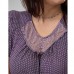 Нічна Сорочка жіноча фіолетова в горох Nicoletta 12630