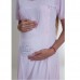 Нічна Сорочка з халатом для вагітних рожевий 11978