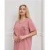 Туніка жіноча рожева з написом 19440