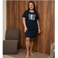 Туніка жіноча темно-синя малюнок 19441